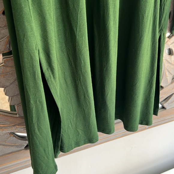 Eileen Fisher green long sleeve dress - Picture 2 of 3